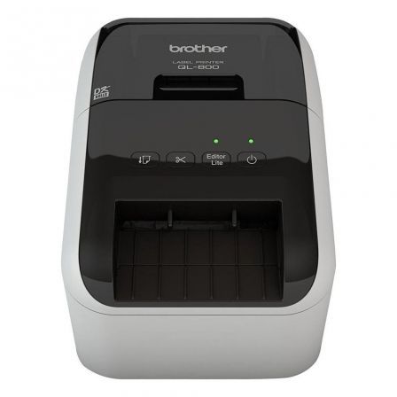 Brother QL-800 Impresora de Etiquetas Térmica Directa Negro y Rojo